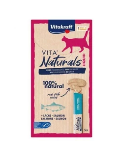 Vitakraft Naturals Liquid Snack Zalm Kattensnack 5st