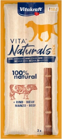 Vitakraft Vita Naturals Dog Stick Rund - 2st