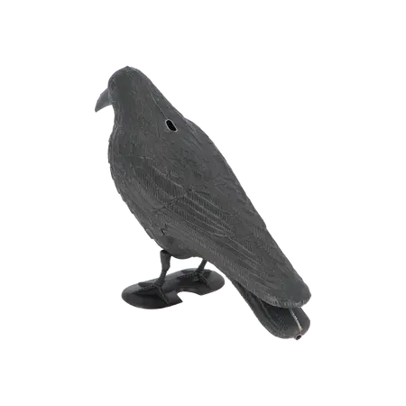 Vogelverschrikker Kraai Esschert Design - zwart kunststof - afbeelding 2