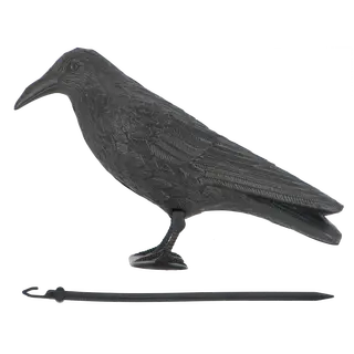 Vogelverschrikker Kraai Esschert Design - zwart kunststof - afbeelding 3