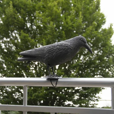 Vogelverschrikker Kraai Esschert Design - zwart kunststof - afbeelding 4