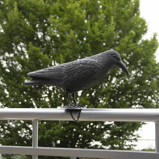 Vogelverschrikker Kraai Esschert Design - zwart kunststof - afbeelding 4
