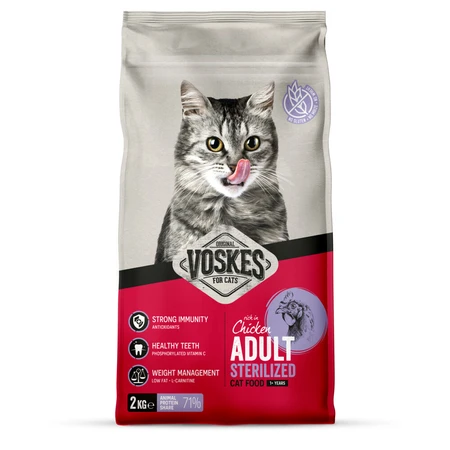 Voskes - Kattenbrokken Sterilized Adult Kip - 2kg