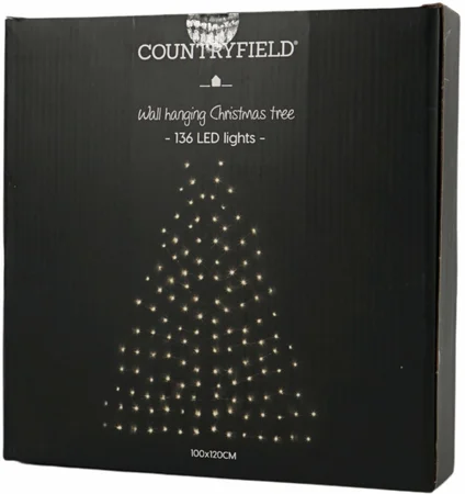 Wandkerstboom Ziggy 136 LED H120cm Bruin - afbeelding 3