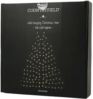 Wandkerstboom Ziggy 136 LED H120cm Bruin - afbeelding 3