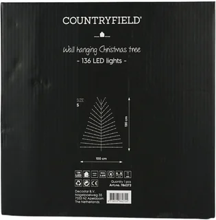 Wandkerstboom Ziggy 136 LED H120cm Bruin - afbeelding 4