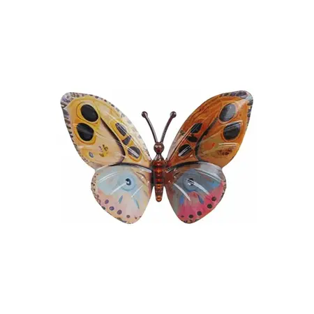 Wandversiering Monarch Vlinder S Metaal H17cm