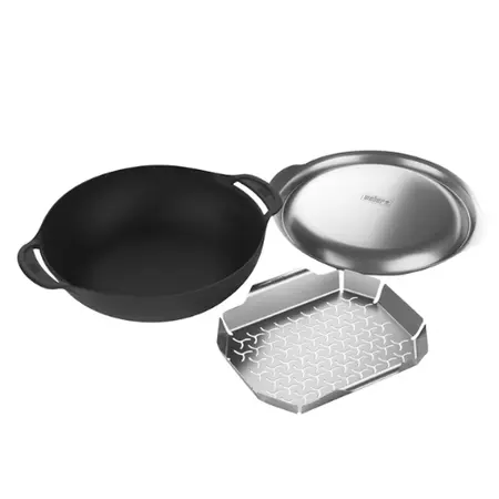 Weber Gourmet BBQ System Wokset – Inclusief Deksel en Stoomrek - afbeelding 1