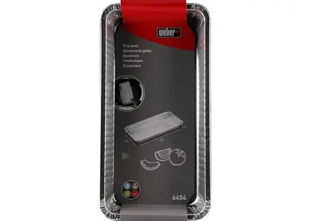 Weber Lekbakjes Aluminium XL 5 stuks - afbeelding 1