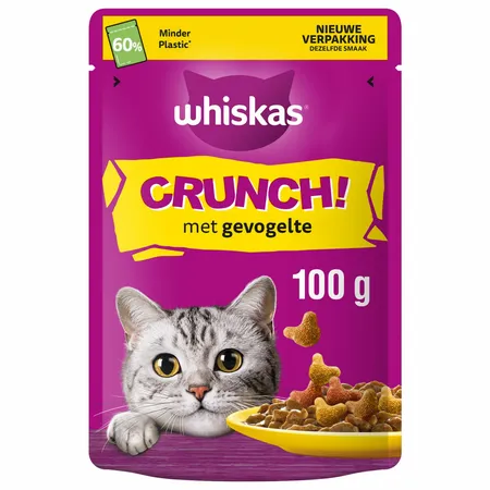 Whiskas Crunch - Verwensnacks - Gevolgelte 100 g