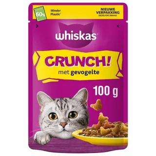 Whiskas Crunch - Verwensnacks - Gevolgelte 100 g