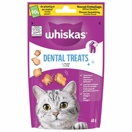 Whiskas Dental Treats - Verwensnacks - Kip 40 g