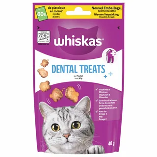 Whiskas Dental Treats - Verwensnacks - Kip 40 g
