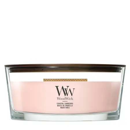 WoodWick Coastal Sunberry Ellipse Geurkaars | Houten Lont
