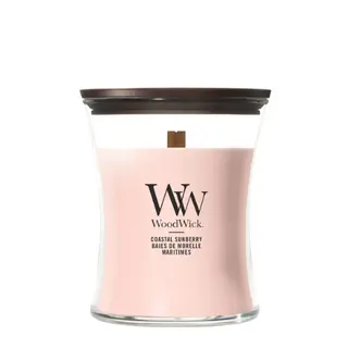 WoodWick Coastal Sunberry Medium Geurkaars | Houten Lont