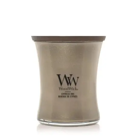 WoodWick Cypress Ore Medium Candle - Warm Nickel