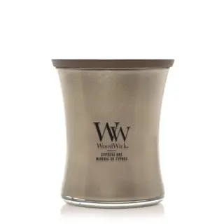 WoodWick Cypress Ore Medium Candle - Warm Nickel