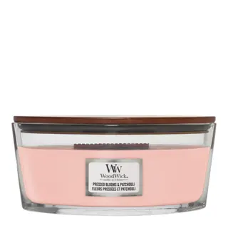 WoodWick Ellipse Geurkaars – Pressed Blooms & Patchouli