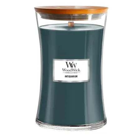 WoodWick Large Candle Antiquarium – geurkaars met houtlont en rijke kruidige geur