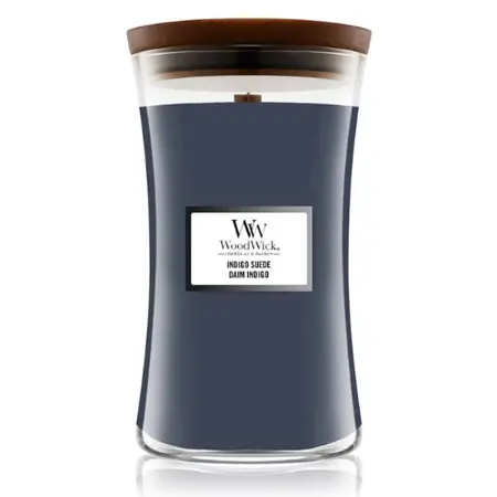 WoodWick kaars Indigo Suede Large