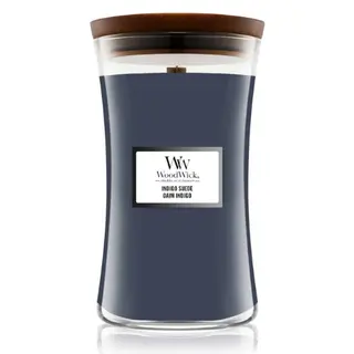 WoodWick kaars Indigo Suede Large