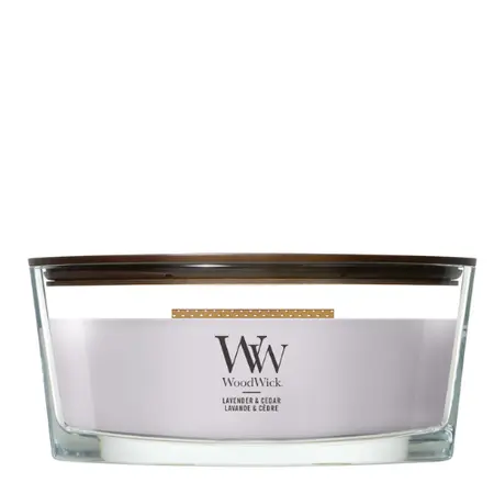 WoodWick kaars Lavender & Cedar Ellipse