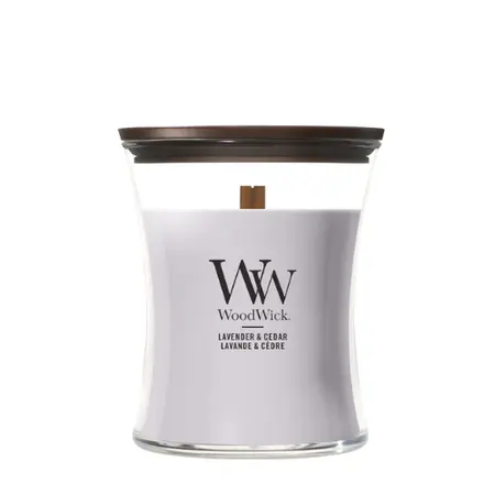 WoodWick kaars Lavender & Cedar Medium