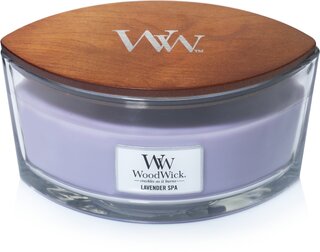 WoodWick kaars Lavender Spa Ellipse