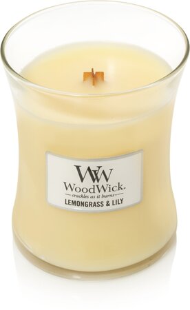 WoodWick kaars Lemongrass & Lily Medium