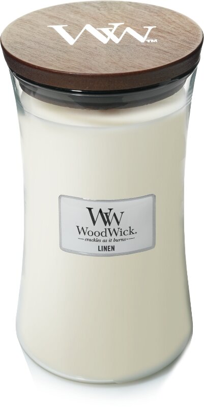 WoodWick kaars Linen Large