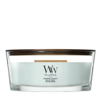 WoodWick Kaars Sagewood & Seagrass Ellipse