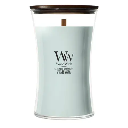WoodWick Kaars Sagewood & Seagrass Large