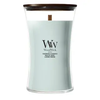 WoodWick Kaars Sagewood & Seagrass Large
