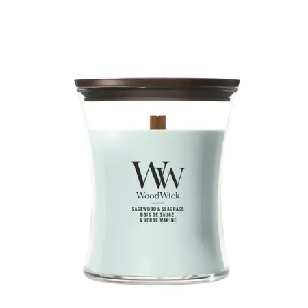 WoodWick Kaars Sagewood & Seagrass Medium