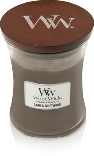WoodWick kaars Sand & Driftwood Medium