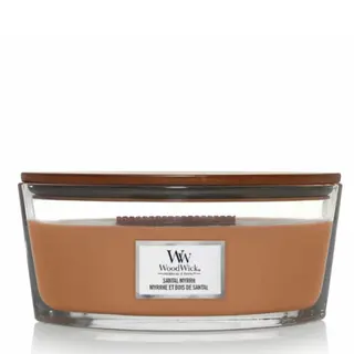WoodWick kaars Santal Myrrh Ellipse
