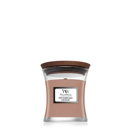 WoodWick kaars Stone Washed Suede Mini