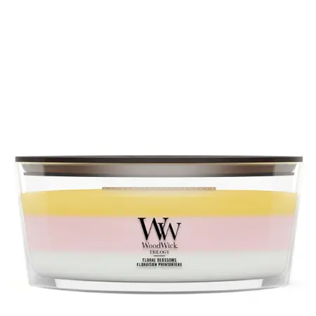 WoodWick kaars Trilogy Floral Blossoms Ellipse