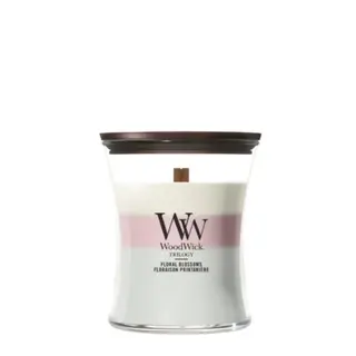 Woodwick Kaars Trilogy Floral Blossoms Medium - afbeelding 1