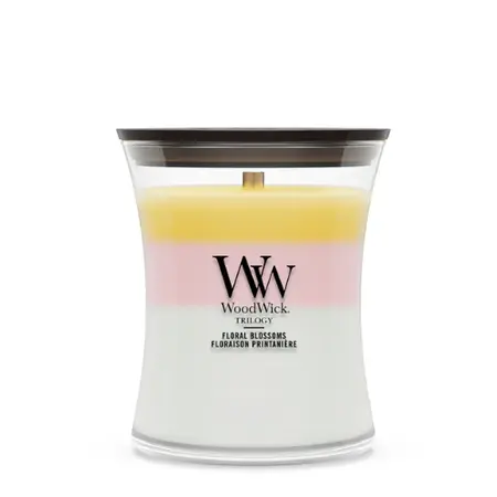 Woodwick Kaars Trilogy Floral Blossoms Medium - afbeelding 1