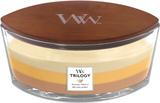 WoodWick kaars Trilogy Golden Treats Ellipse