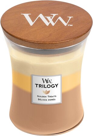 WoodWick kaars Trilogy Golden Treats Medium