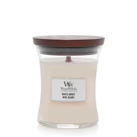 WoodWick kaars White Honey Medium