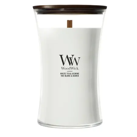 WOODWICK Ww White Tea & Jasmine Large Candle