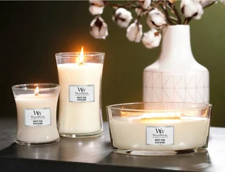 WoodWick Candles White Teak