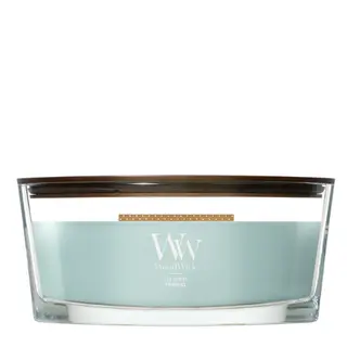 WoodWick Sea Spray Ellipse Geurkaars | Houten Lont