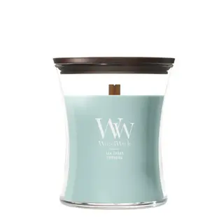 WoodWick Sea Spray Medium Geurkaars | Houten Lont