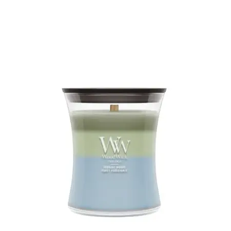 WoodWick Trilogy Verdant Woods Medium Candle - afbeelding 1