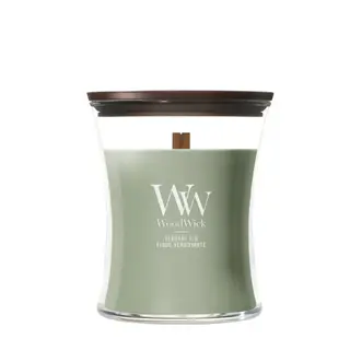 WoodWick Verdant Fig Medium Geurkaars | Houten Lont