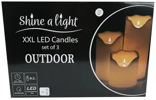 XXL Kaarsenset Led - set van 3 stuks - afbeelding 3